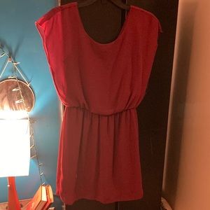 Wine colored cocktail dress